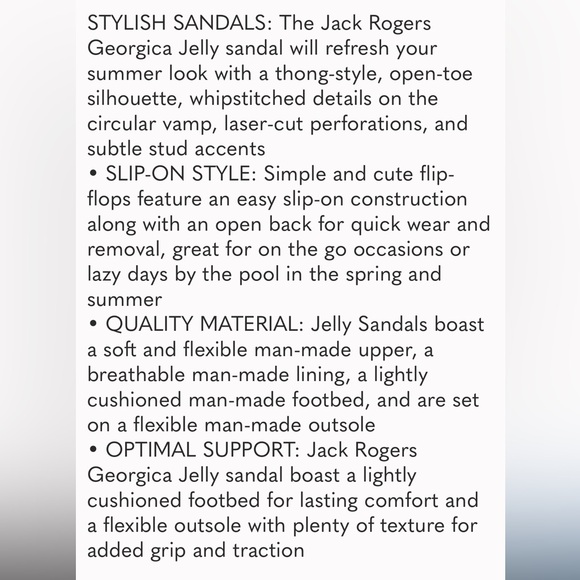 Jack Rogers Georgica Sandals in Gold rubber size 7 - Picture 5 of 5